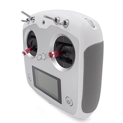An FS-i6S Remote Control 2.4G 10CH AFHDS with FS-IA10B Receiver and Mobile Holder