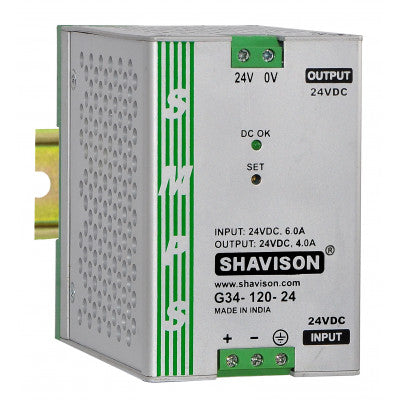 An G31-120-24 Shavison  SMPS - 24V 5A - 120W DIN Rail Mountable Metal Power Supply