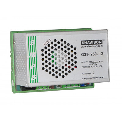 An G31-250-12 Shavison SMPS - 12V 15A - 180W DIN Rail Mountable Metal Power Supply
