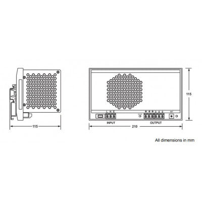 An G31-500-24 Shavison SMPS - 24V 20A - 480W DIN Rail Mountable Metal Power Supply