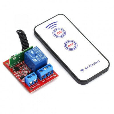 An 1 Channel 12V RF Wireless Relay Module with Remote Control
