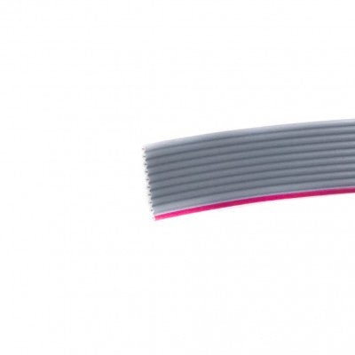 An Gray Flat Ribbon Cable (FRC) 10 Wires - 1 Meter Length