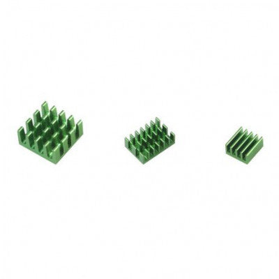 An Green 3 in 1 Heat Sink Set Aluminum for Raspberry Pi 4 Model B