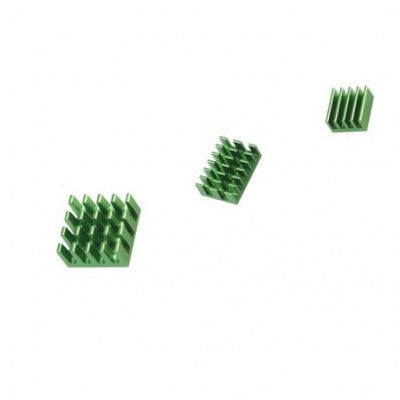 An Green 3 in 1 Heat Sink Set Aluminum for Raspberry Pi 4 Model B