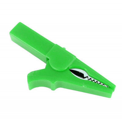 An Green 55mm Copper Insulated Crocodile Clip Opening 10mm for Banana Plug 4mm