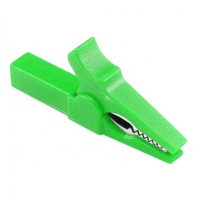 An Green 55mm Copper Insulated Crocodile Clip Opening 10mm for Banana Plug 4mm