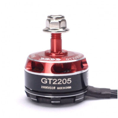 An GT2205 2300KV Brushless DC Motor - Silver Cap (CCW Motor Rotation)