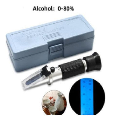 An Handheld 0-80% Alcohol Refractometer ATC Spirits Tester (Single scales)