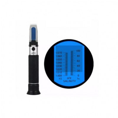 An Handheld Refractometer 0-100% Salinity Meter