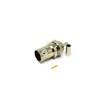 An HD-SDI BNC Connector For Cable Female Vertical type 180 Degree Crimp