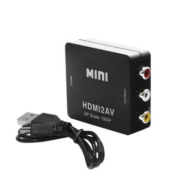 An HDMI to AV Adapter HD 1080P Video Converter