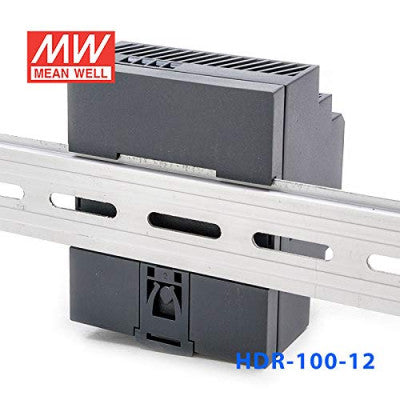 An HDR-100-12 Mean well SMPS - 12V 7.1A 85.2W Din Rail Metal Power Supply