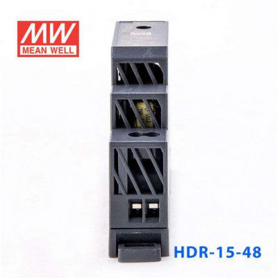 An HDR-15-48 Mean well SMPS - 48V 0.32A 15.4W Din Rail Metal Power Supply