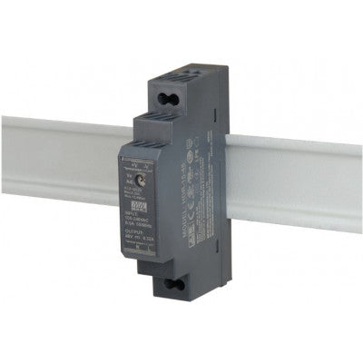 An HDR-15-48 Mean well SMPS - 48V 0.32A 15.4W Din Rail Metal Power Supply