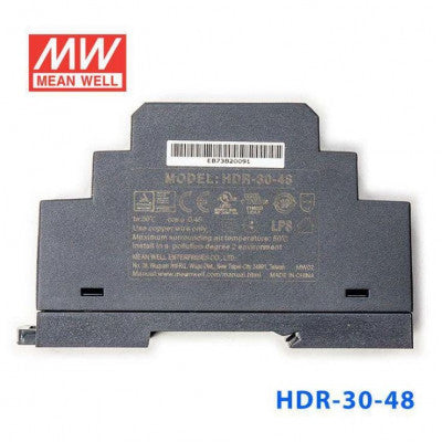 An HDR-30-48 Mean well SMPS - 48V 0.75A 36W Din Rail Metal Power Supply