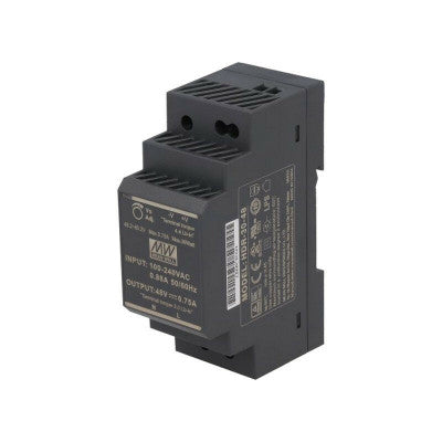 An HDR-30-48 Mean well SMPS - 48V 0.75A 36W Din Rail Metal Power Supply