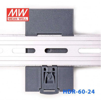 An HDR-60-24 Mean well SMPS - 24V 2.5A 60W Din Rail Metal Power Supply