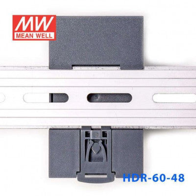 An HDR-60-48 Mean well SMPS - 48V 1.25A 60W Din Rail Metal Power Supply