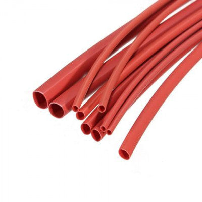 An 25mm Heat Shrink Sleeve Tube - Red - 1 meter