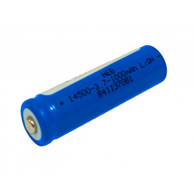 An HEB 3.7V 1000mAh ICR-14500 Li-ion High Energy Rechargeable Battery