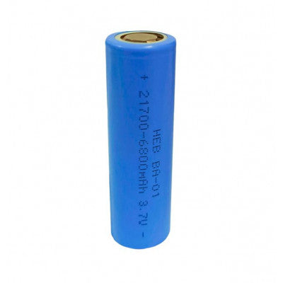An HEB 3.7V 6800mAh ICR-21700 Li-ion High Energy Rechargeable Battery