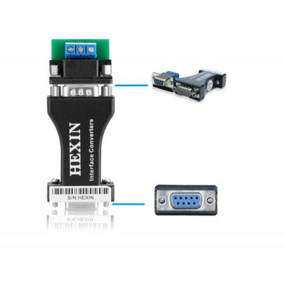 An HEXIN RS232 to RS485 serial port Data interface adapter Converter