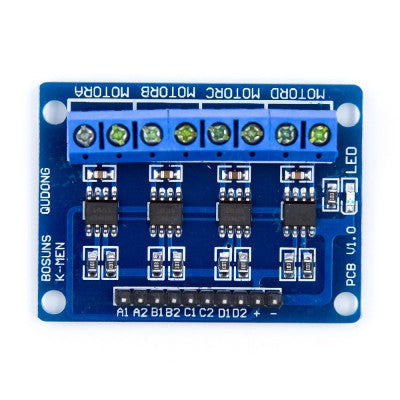 An HG7881 4-Channel DC 2.4-10V Motor Driver Broad