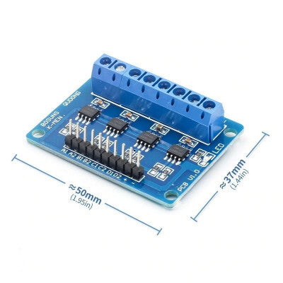 An HG7881 4-Channel DC 2.4-10V Motor Driver Broad