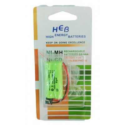 An HEB 2.4V 600mAh AAA Ni-Mh High Energy Rechargeable Battery For Cordless Phone