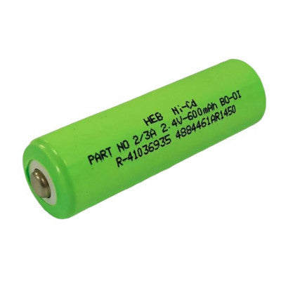 An HEB 2.4V 600mAh 2/3A Ni-Cd High Energy Rechargeable Battery