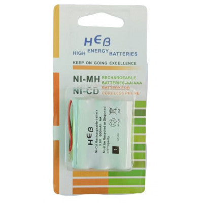 An HEB 3.6V 600mAh AA Ni-Cd High Energy Rechargeable Battery for Cordless Phone