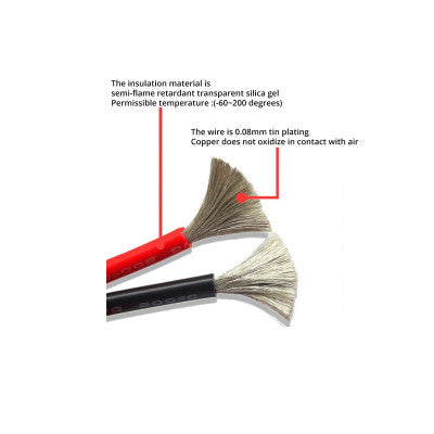 An High Quality Ultra Flexible 10AWG Silicone Wire 5m (Black)