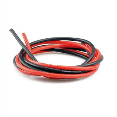 An High Quality Ultra Flexible 12AWG Silicone Wire 1m (Red) + 1m (Black)