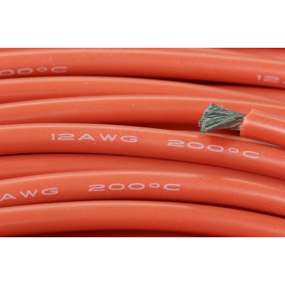 An High Quality Ultra Flexible 12AWG Silicone Wire 1m (Red) + 1m (Black)