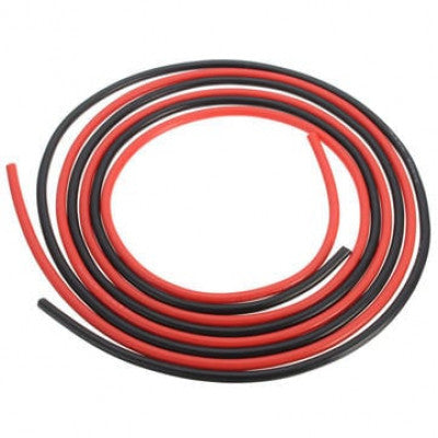 An High Quality Ultra Flexible 12AWG Silicone Wire 1m (Red) + 1m (Black)