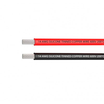 An High Quality Ultra Flexible 14AWG Silicone Wire 1m (Black)