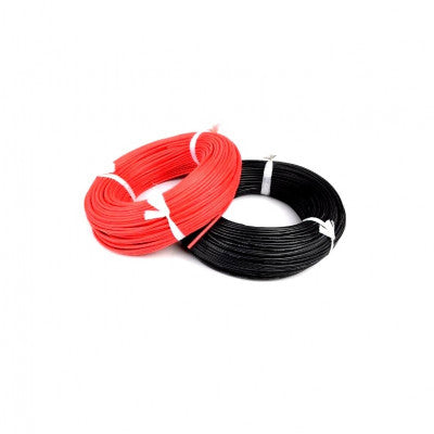 An High Quality Ultra Flexible 20AWG Silicone Wire 1m (Black) + 1m (Red)