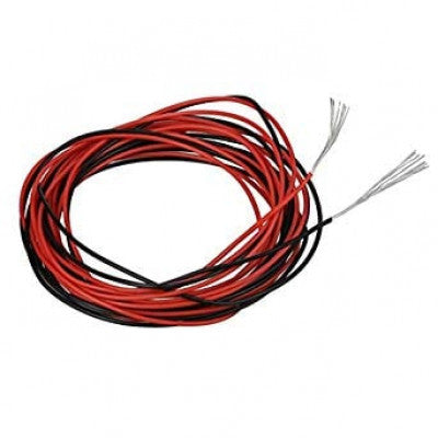 An High Quality Ultra Flexible 30AWG Silicone Wire 5m (Red) + 5m (Black)