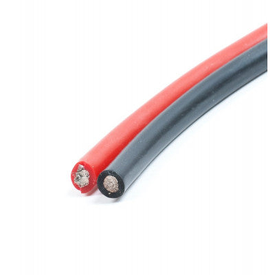 An High Quality Ultra Flexible 6AWG Silicone Wire 1m (Black) + 1m (Red)