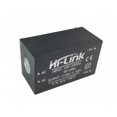 An HLK-10M12 Hi-Link 12V 10W AC to DC Power Supply Module