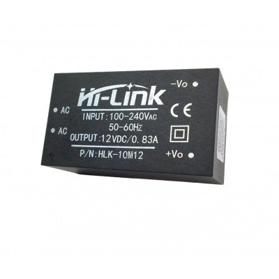 An HLK-10M12 Hi-Link 12V 10W AC to DC Power Supply Module