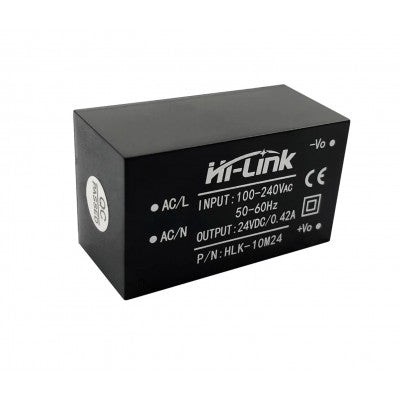An HLK-10M24 Hi-Link 24V 10W AC to DC Power Supply Module