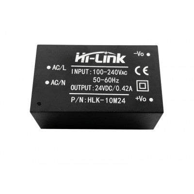 An HLK-10M24 Hi-Link 24V 10W AC to DC Power Supply Module
