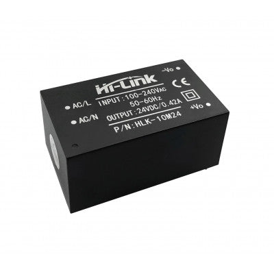 An HLK-10M24 Hi-Link 24V 10W AC to DC Power Supply Module