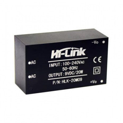 An HLK-20M09 Hi-Link 9V 20W AC to DC Power Supply Module
