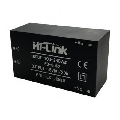An HLK-20M15 Hi-Link 15V 20W AC to DC Power Supply Module