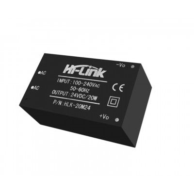 An HLK-20M24 Hi-Link 24V 20W AC to DC Power Supply Module