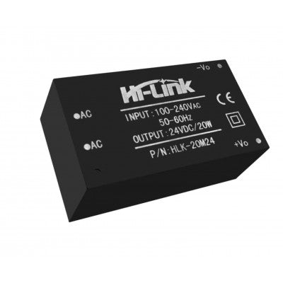 An HLK-20M24 Hi-Link 24V 20W AC to DC Power Supply Module