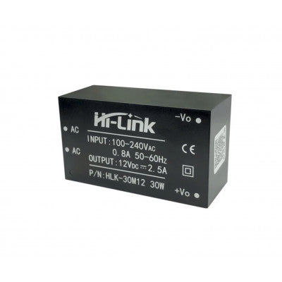 An HLK-30M12 Hi-Link 12V 30W AC to DC Power Supply Module