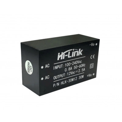 An HLK-30M12 Hi-Link 12V 30W AC to DC Power Supply Module